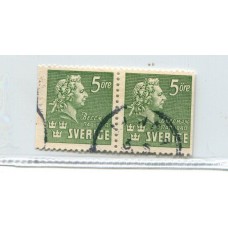 SUECIA 1940 Yv. 279c PAREJA DE ESTAMPILLAS USADA